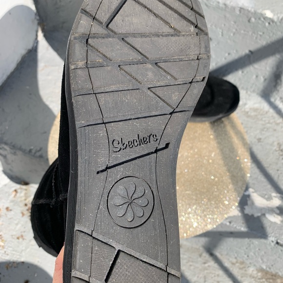 Tall sketcher furry boots blacks size 10 - Picture 5 of 8